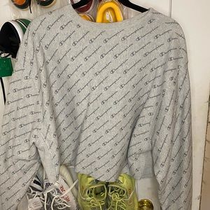 Gray champion sweatshirt